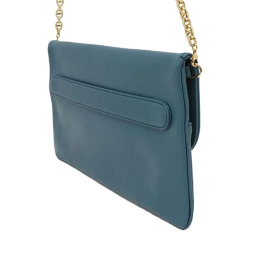 Pre Loved dior Caro Chain Clutch Women Blue Crossbody Bags - Picture 2 of 8